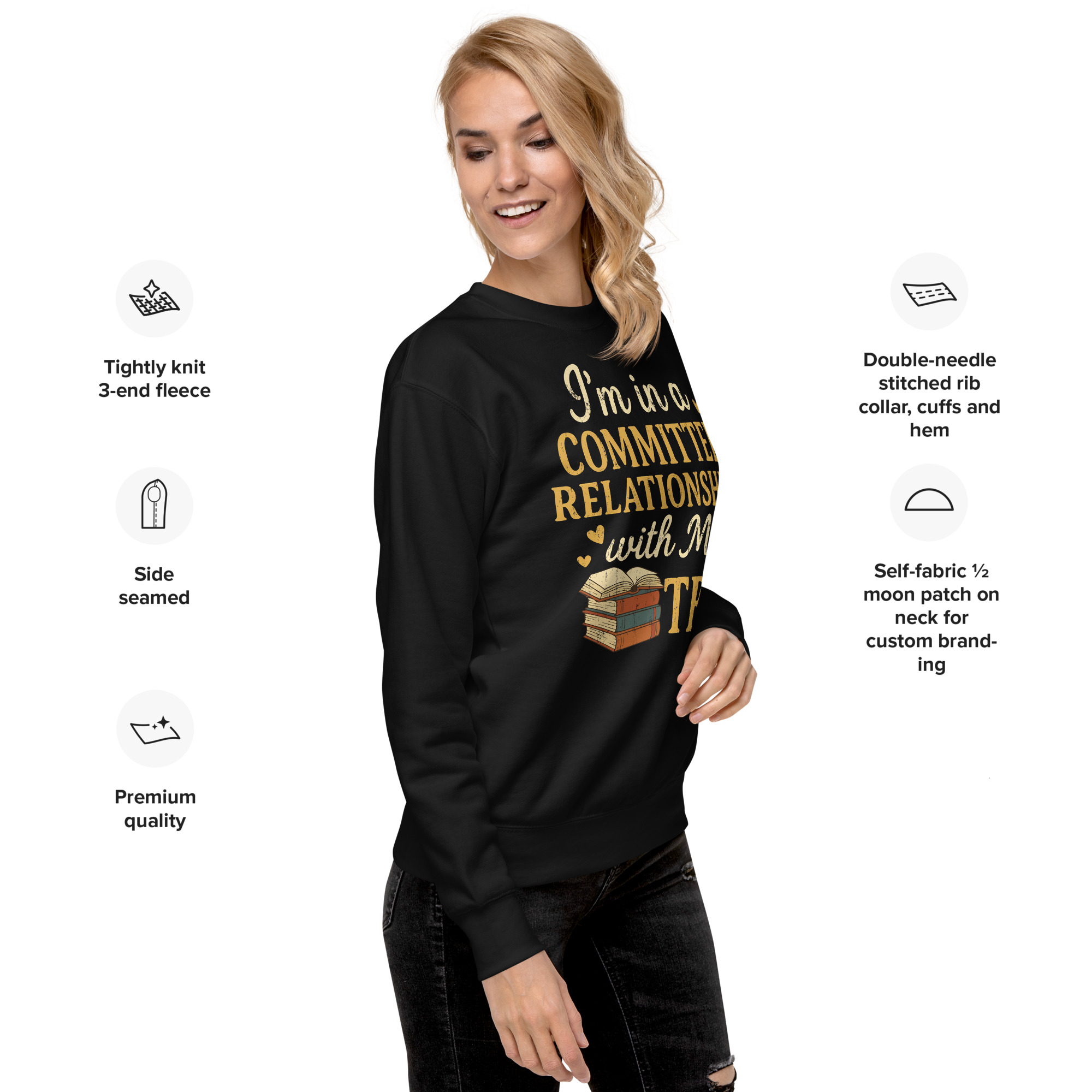 i’m in a committed relationship with my tbr sweatshirt i’m in a committed relationship with my tbr sweatshirt